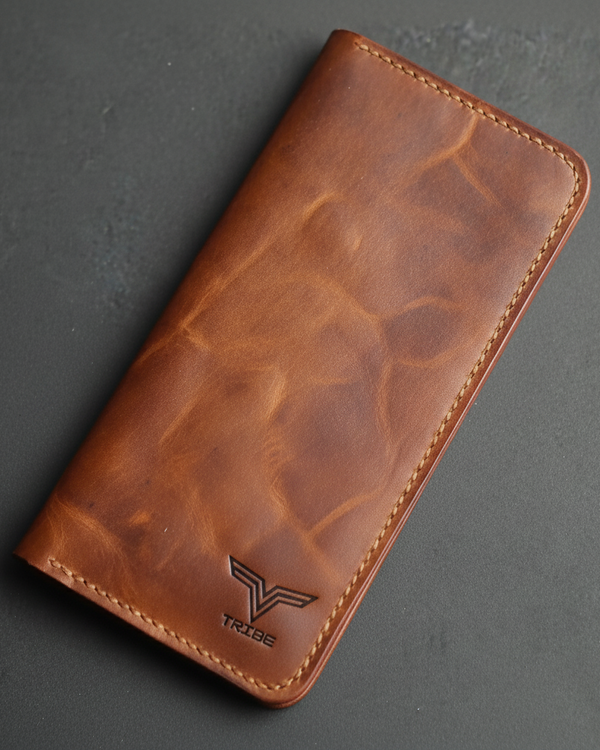 Tribe leathercraft 100% handmade leather wallets in Pakistan