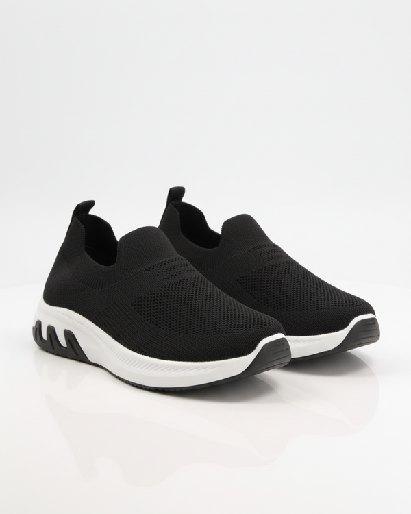 Men Mesh Panelled Slip-On Shoes