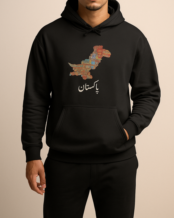 Pakistani Street Map Art Hoodie